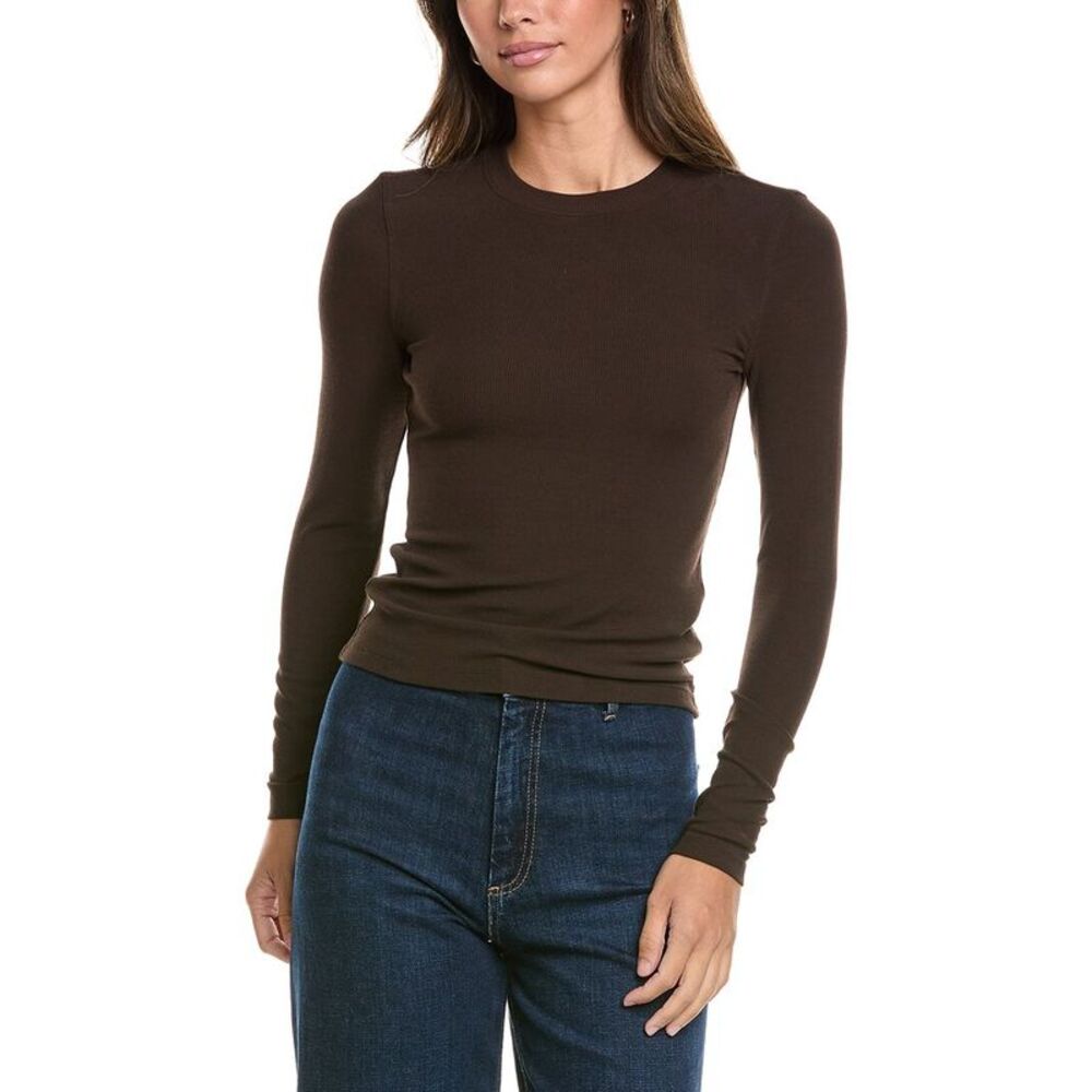 Frame Denim Womens  The Rib Crew T-Shirt